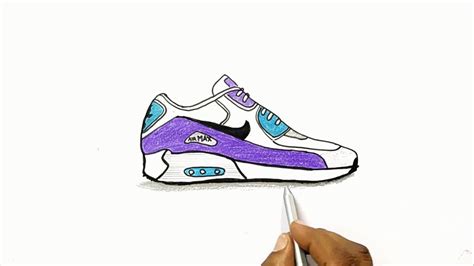 nike air max mit bleistift zeichnen|How to Draw Nike Air Max 90 .